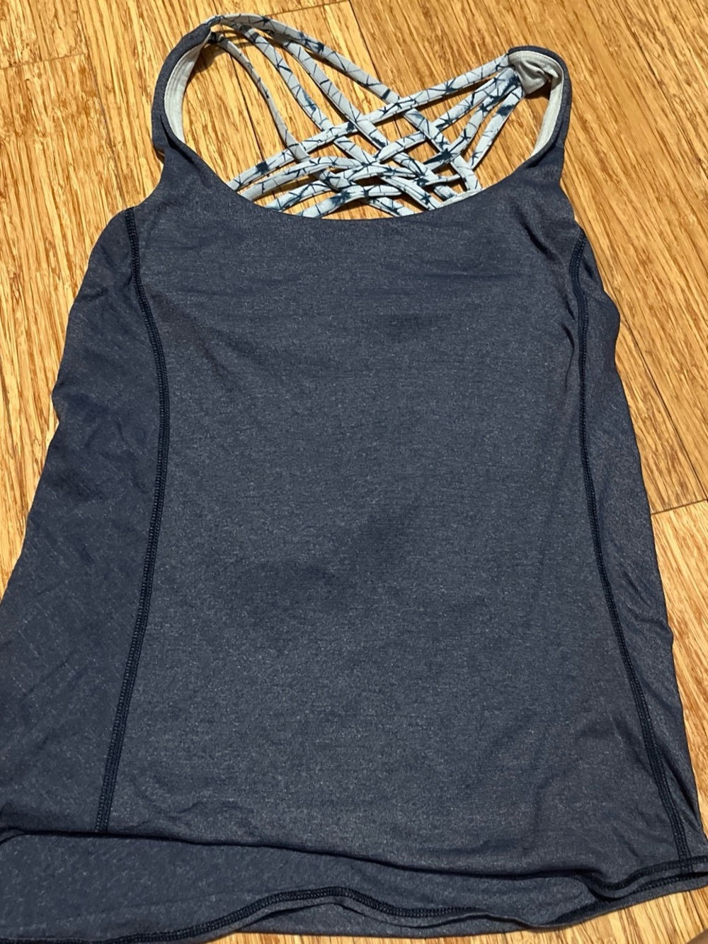 Women’s lululemon Strappy built in bra Active Tank Top - blue
